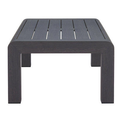 48" Black Aluminum Outdoor Coffee Table HomeRoots