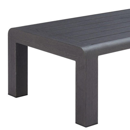 48" Black Aluminum Outdoor Coffee Table HomeRoots