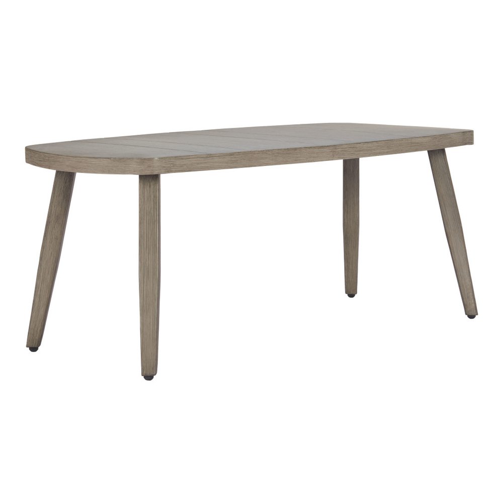 43" Brown Aluminum Outdoor Coffee Table HomeRoots