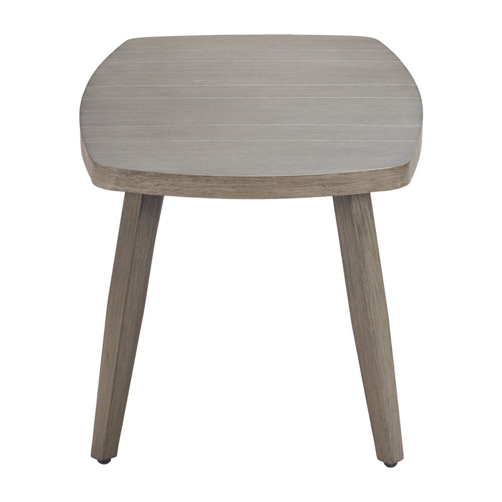 43" Brown Aluminum Outdoor Coffee Table HomeRoots