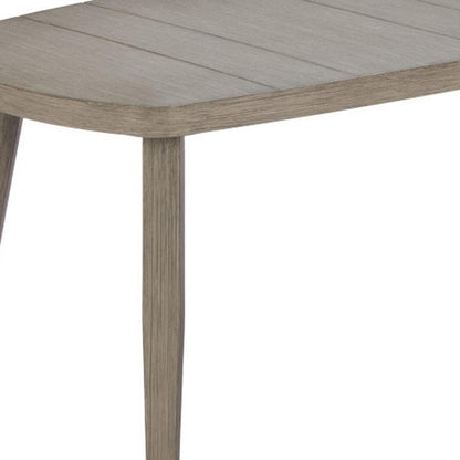43" Brown Aluminum Outdoor Coffee Table HomeRoots