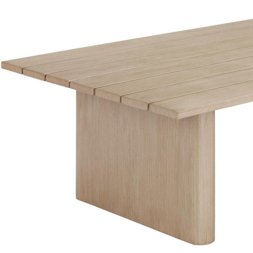 48" Natural Aluminum Outdoor Coffee Table HomeRoots