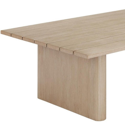48" Natural Aluminum Outdoor Coffee Table HomeRoots