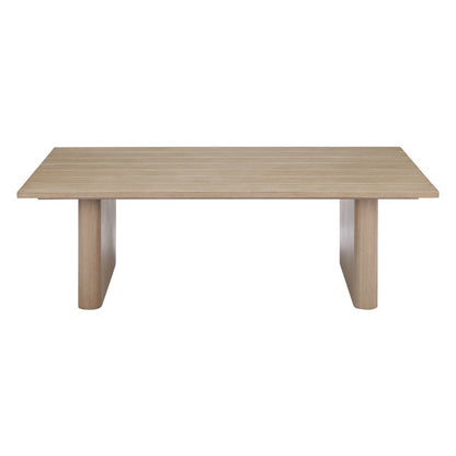 48" Natural Aluminum Outdoor Coffee Table HomeRoots