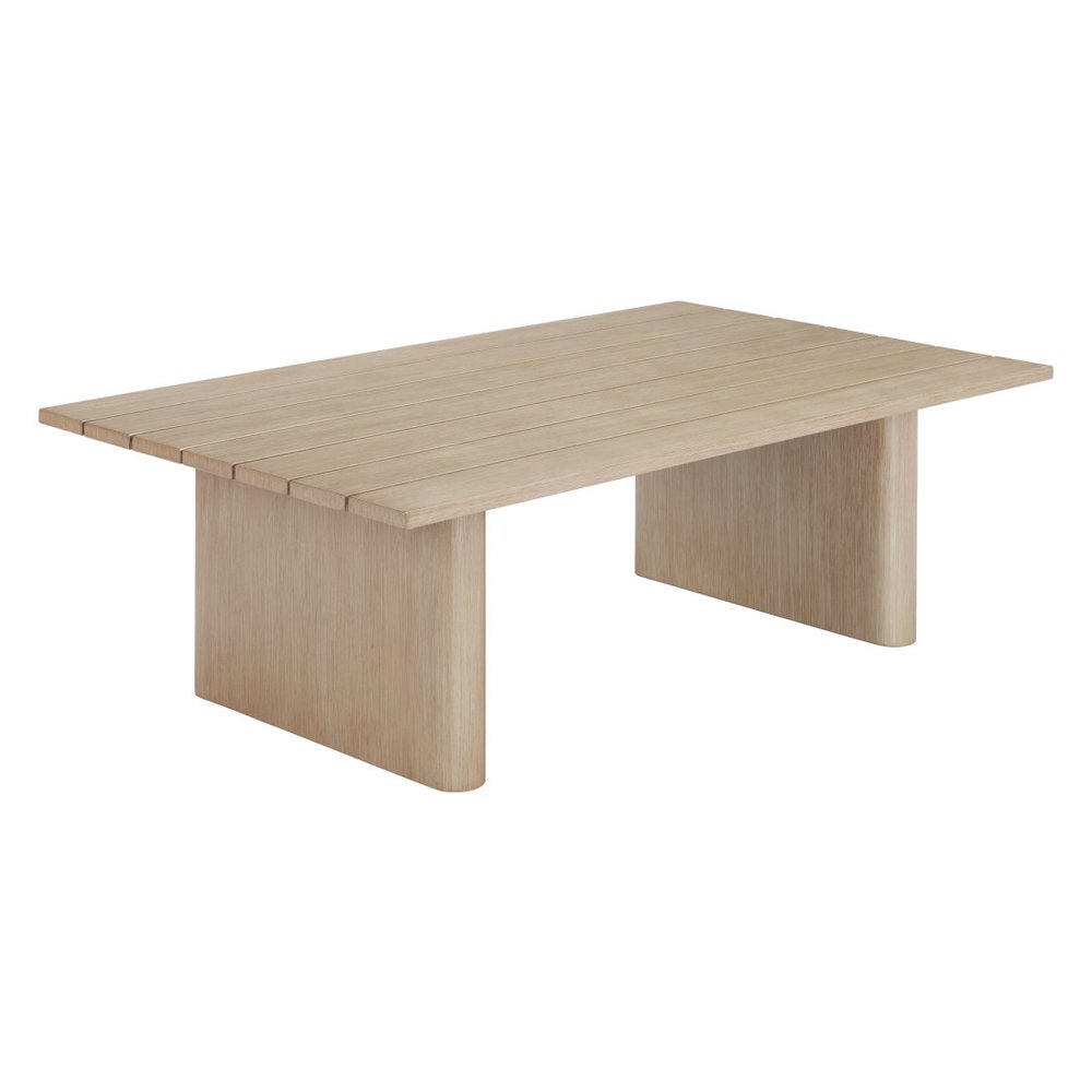48" Natural Aluminum Outdoor Coffee Table HomeRoots