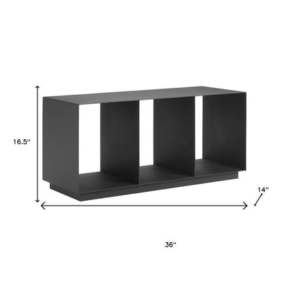 36" Charcoal Aluminum Outdoor Coffee Table HomeRoots