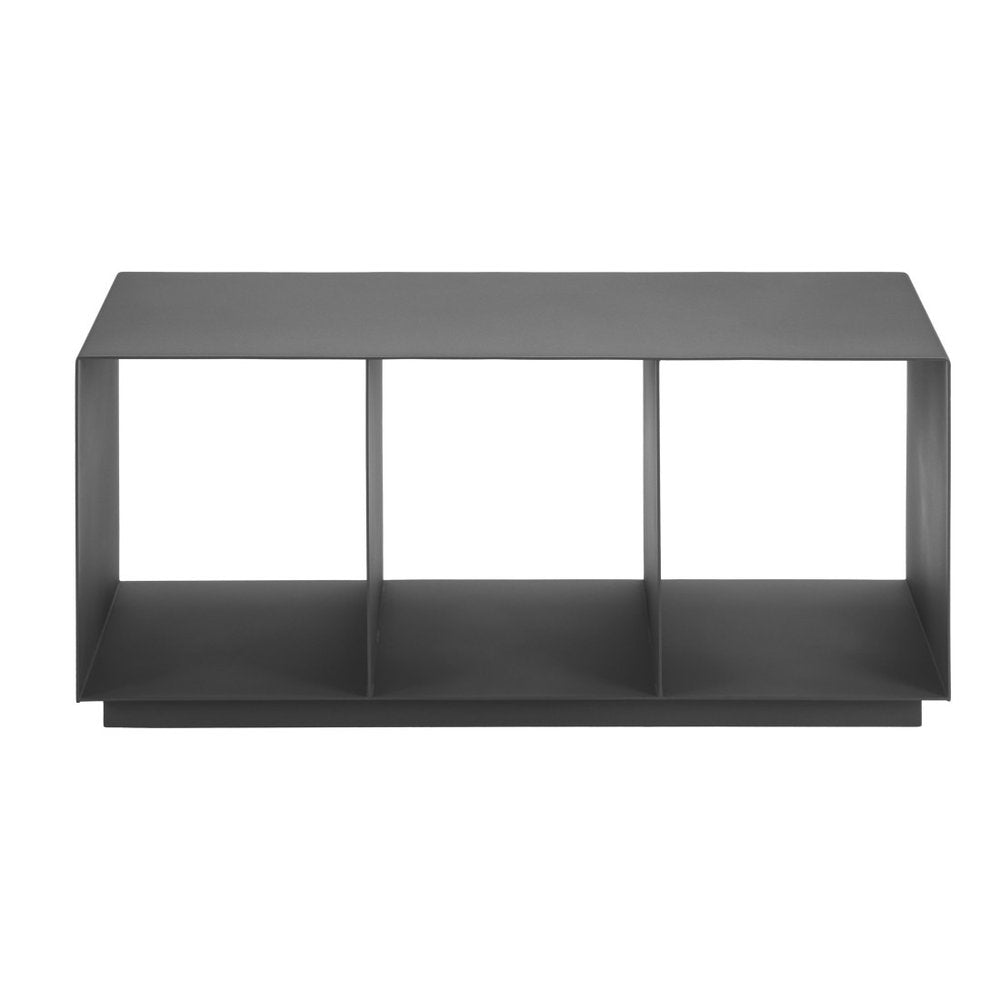 36" Charcoal Aluminum Outdoor Coffee Table HomeRoots
