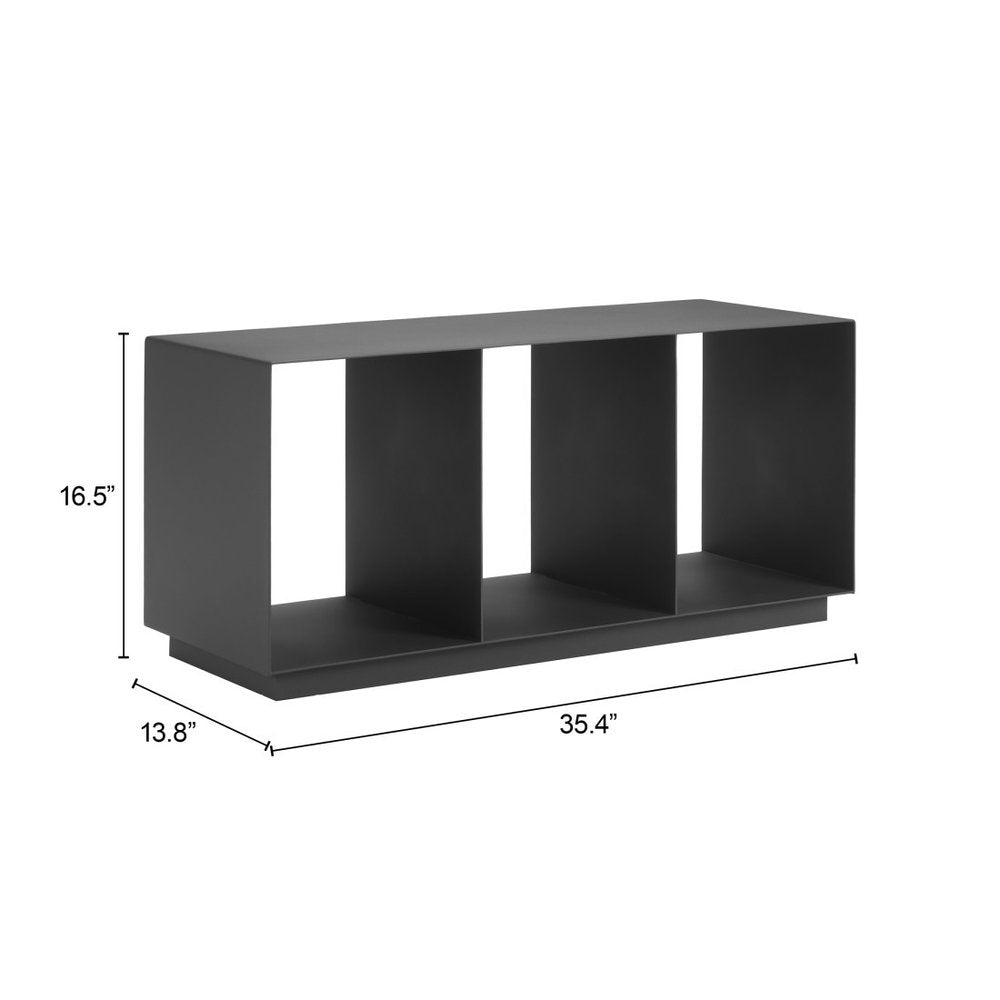 36" Charcoal Aluminum Outdoor Coffee Table HomeRoots