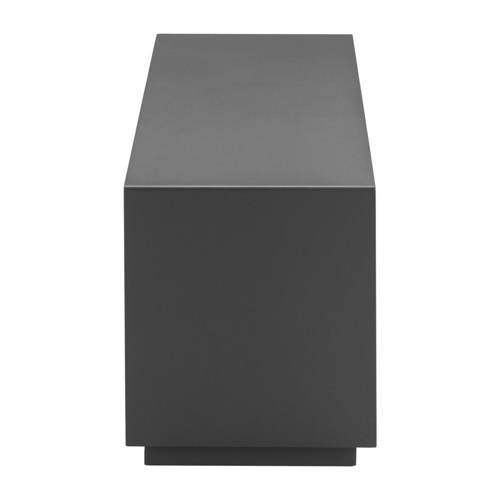 36" Charcoal Aluminum Outdoor Coffee Table HomeRoots