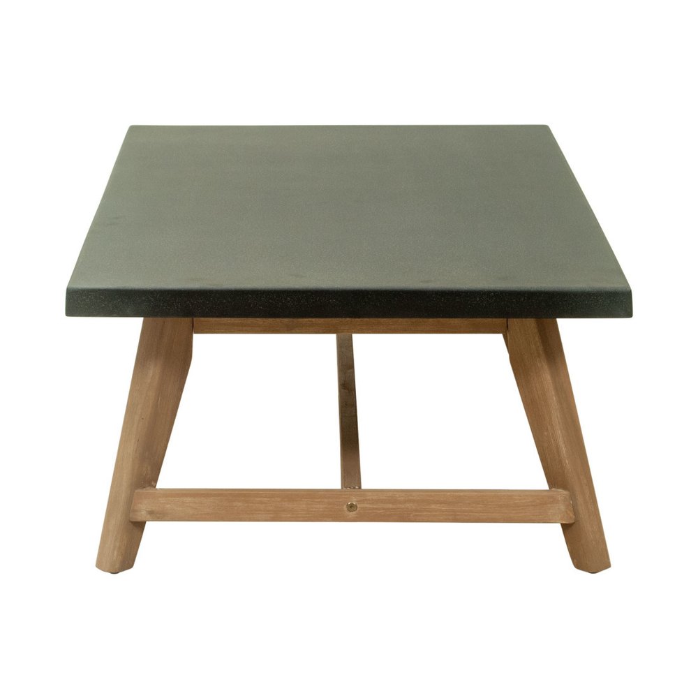 48" Dark Gray Concrete Outdoor Coffee Table HomeRoots
