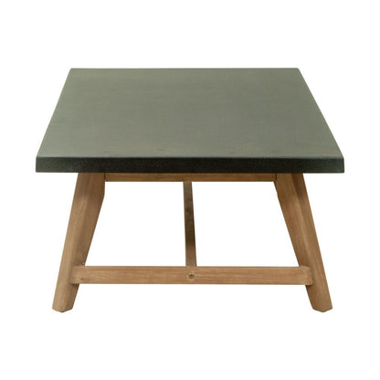48" Dark Gray Concrete Outdoor Coffee Table HomeRoots