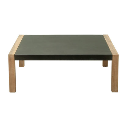 36" Gray Square Concrete Outdoor Coffee Table HomeRoots