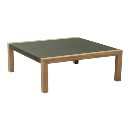 36" Gray Square Concrete Outdoor Coffee Table HomeRoots