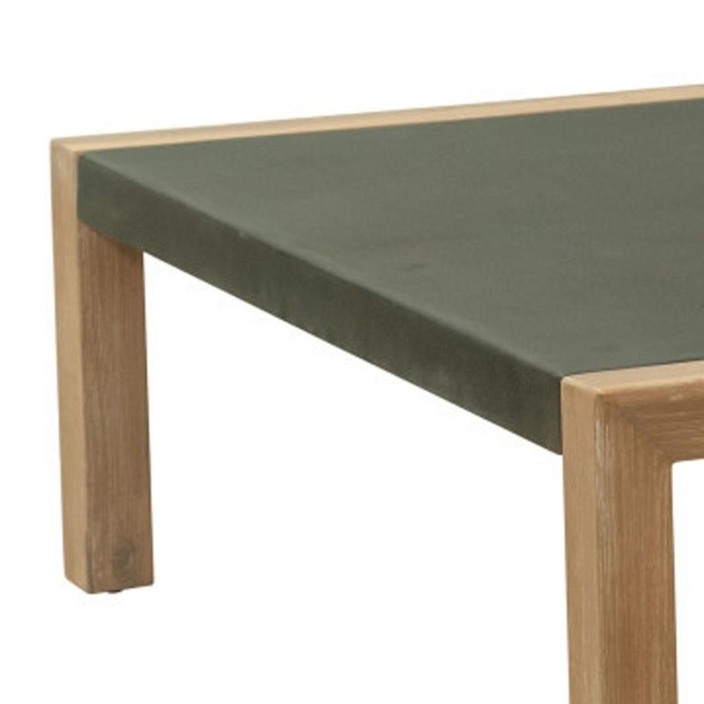 36" Gray Square Concrete Outdoor Coffee Table HomeRoots
