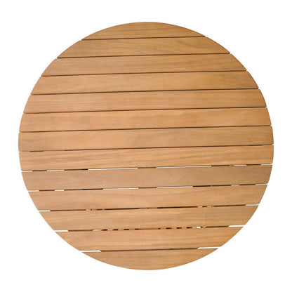 32" Natural Rounded Solid Wood Outdoor Coffee Table HomeRoots