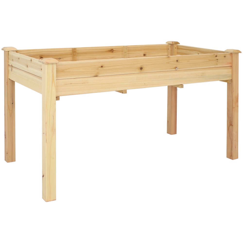 49" X 25" Natural Rectangular Raised Garden Bed — view 1