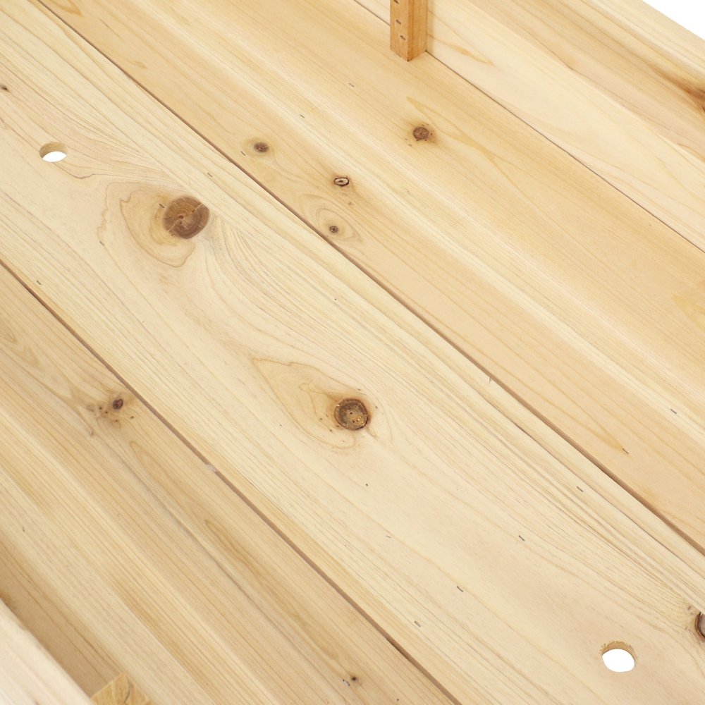 49" X 25" Natural Rectangular Raised Garden Bed — view 5