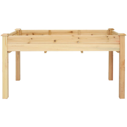 49" X 25" Natural Rectangular Raised Garden Bed