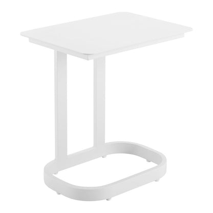 22" White Aluminum Outdoor Side Table HomeRoots