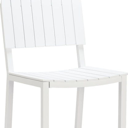 30" White Aluminum Outdoor Bar Height Chair HomeRoots
