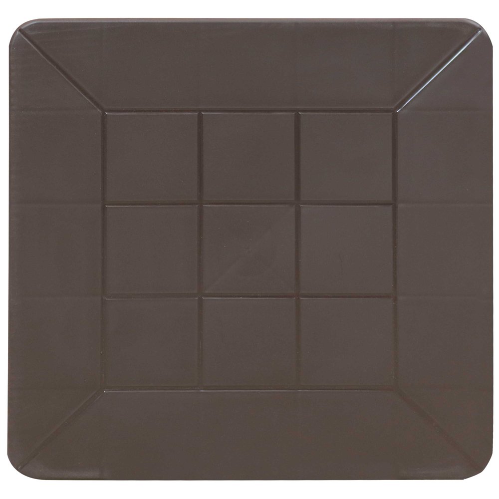 19" Brown Square Plastic Outdoor Side Table HomeRoots