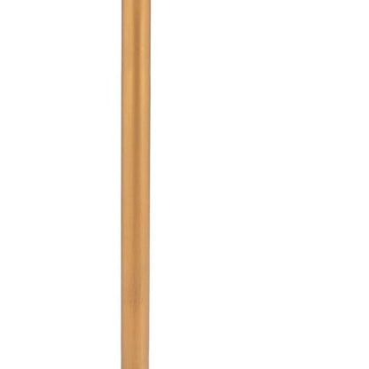 24" Beige and Gold Faux Terrazzo and Steel Square Bar Table HomeRoots