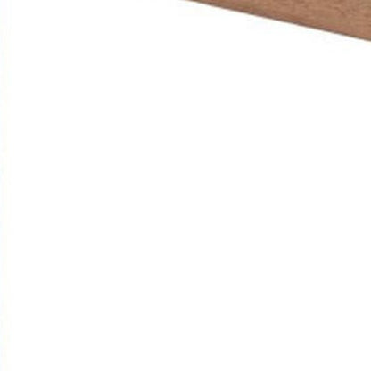 48" White and Natural Faux Marble and Solid Wood Rectangular Bar Table HomeRoots