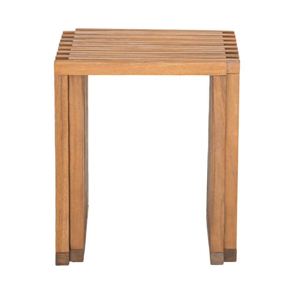 27" Natural Solid Wood Extendable Indoor Outdoor Bench HomeRoots
