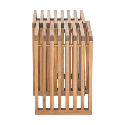 27" Natural Solid Wood Extendable Indoor Outdoor Bench HomeRoots