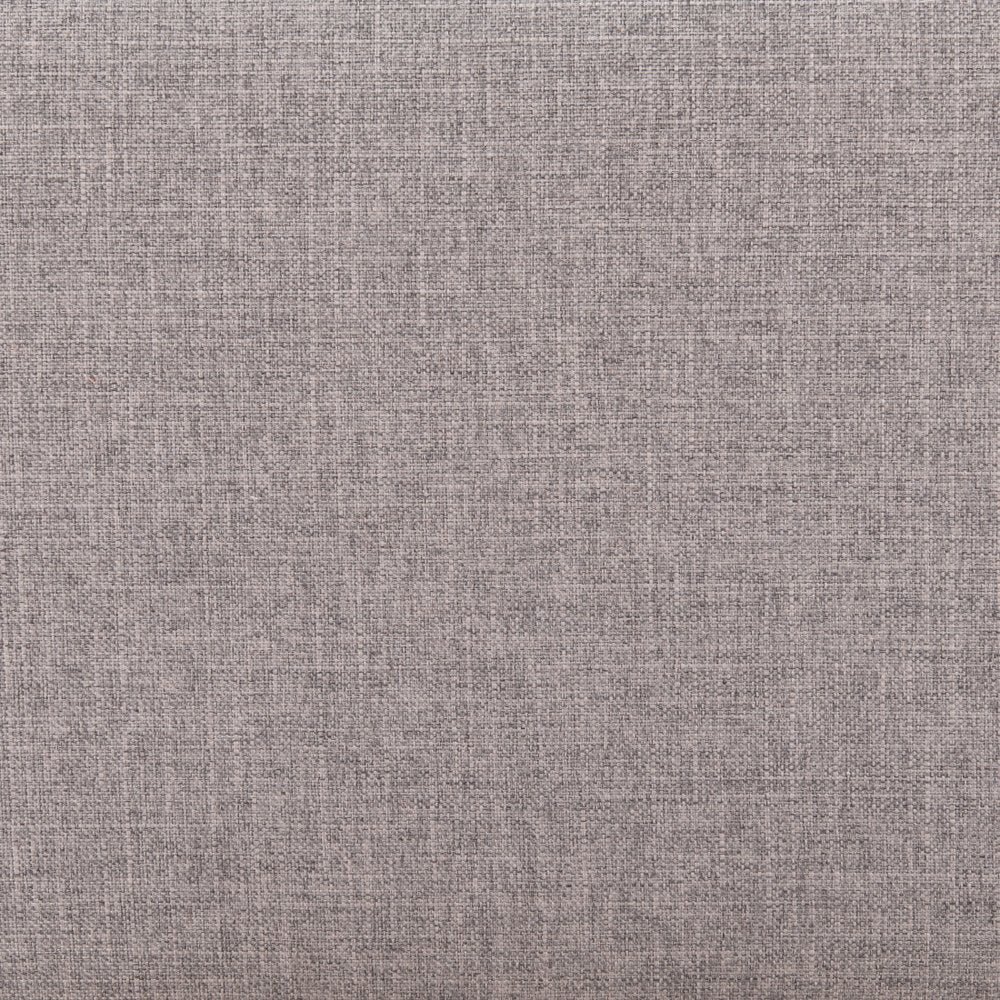 45" Gray And Black Fabric And Solid Wood Upholstered Bench — view 8