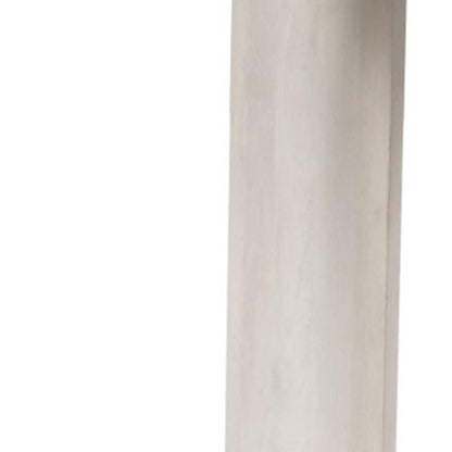 58" White Solid Wood Oval Console Table HomeRoots