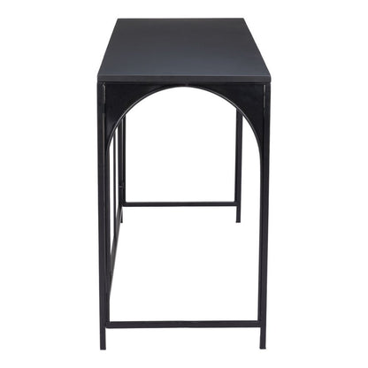 50" Black Steel Frame Console Table HomeRoots