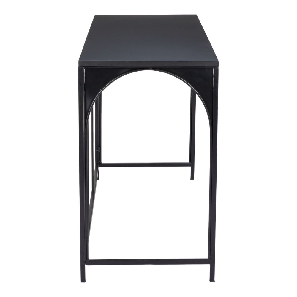 50" Black Steel Frame Console Table HomeRoots