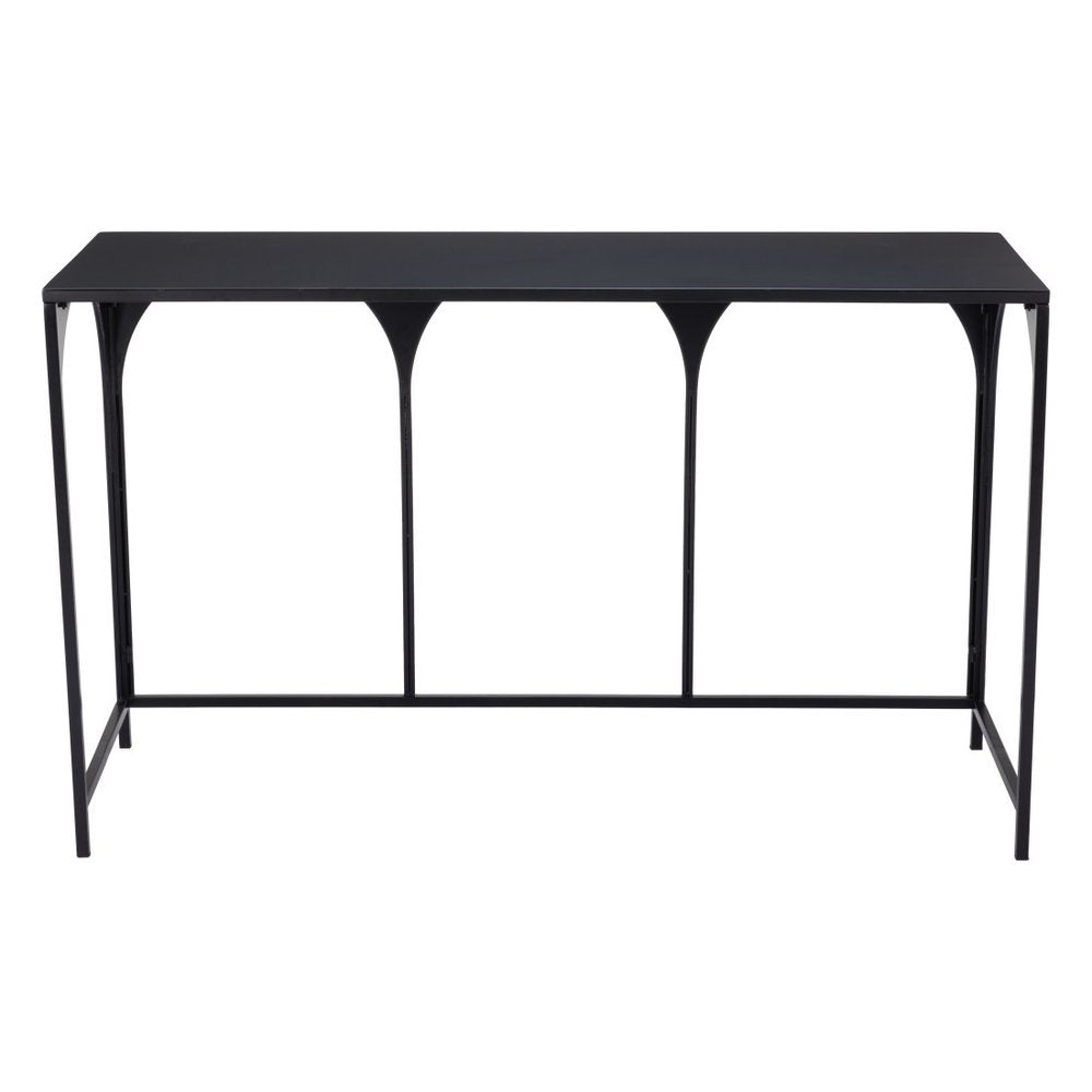50" Black Steel Frame Console Table HomeRoots