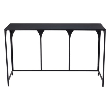 50" Black Steel Frame Console Table HomeRoots