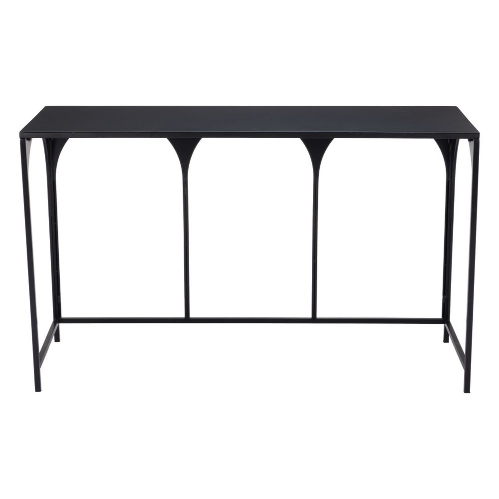 50" Black Steel Frame Console Table — view 7