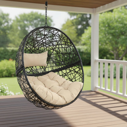 38" Yellow Steel Outdoor Egg Chair HomeRoots