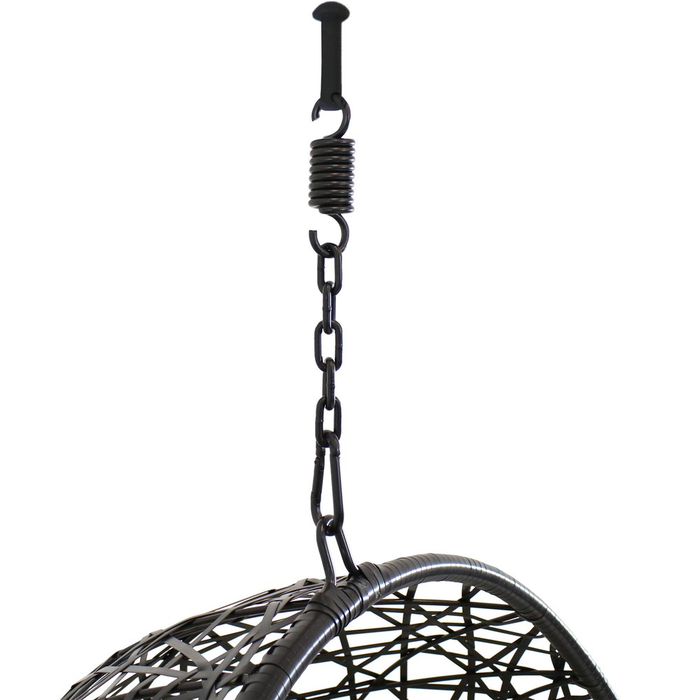 38" Yellow Steel Outdoor Egg Chair HomeRoots