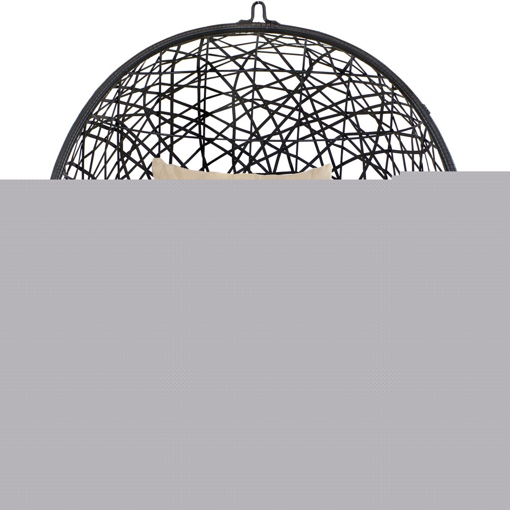 38" Yellow Steel Outdoor Egg Chair HomeRoots