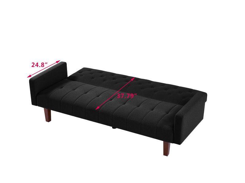 Factory Tufted Back Sofa Mid-Century Convertible Sofa Bed for Living Room - FurniFindUSA