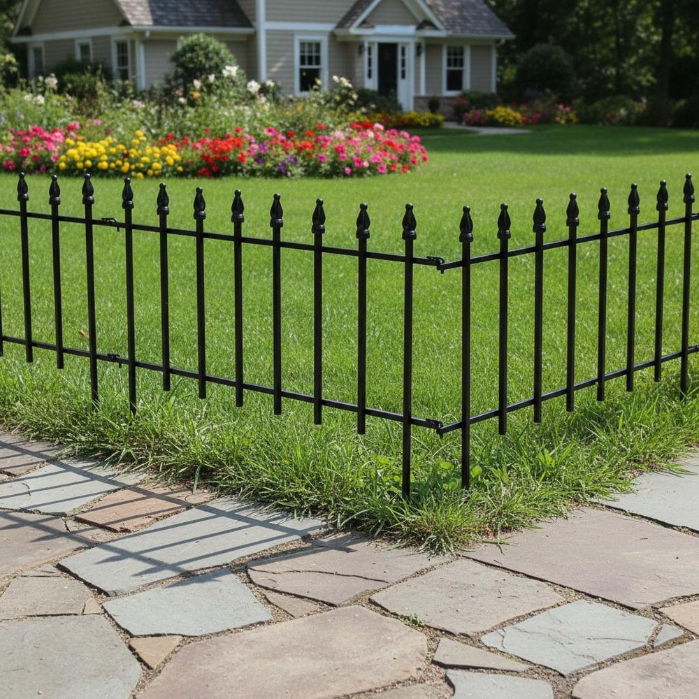 Black Iron Garden Stake HomeRoots