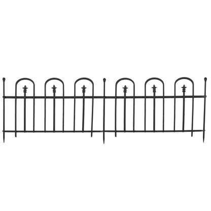 Black Steel Garden Stake HomeRoots