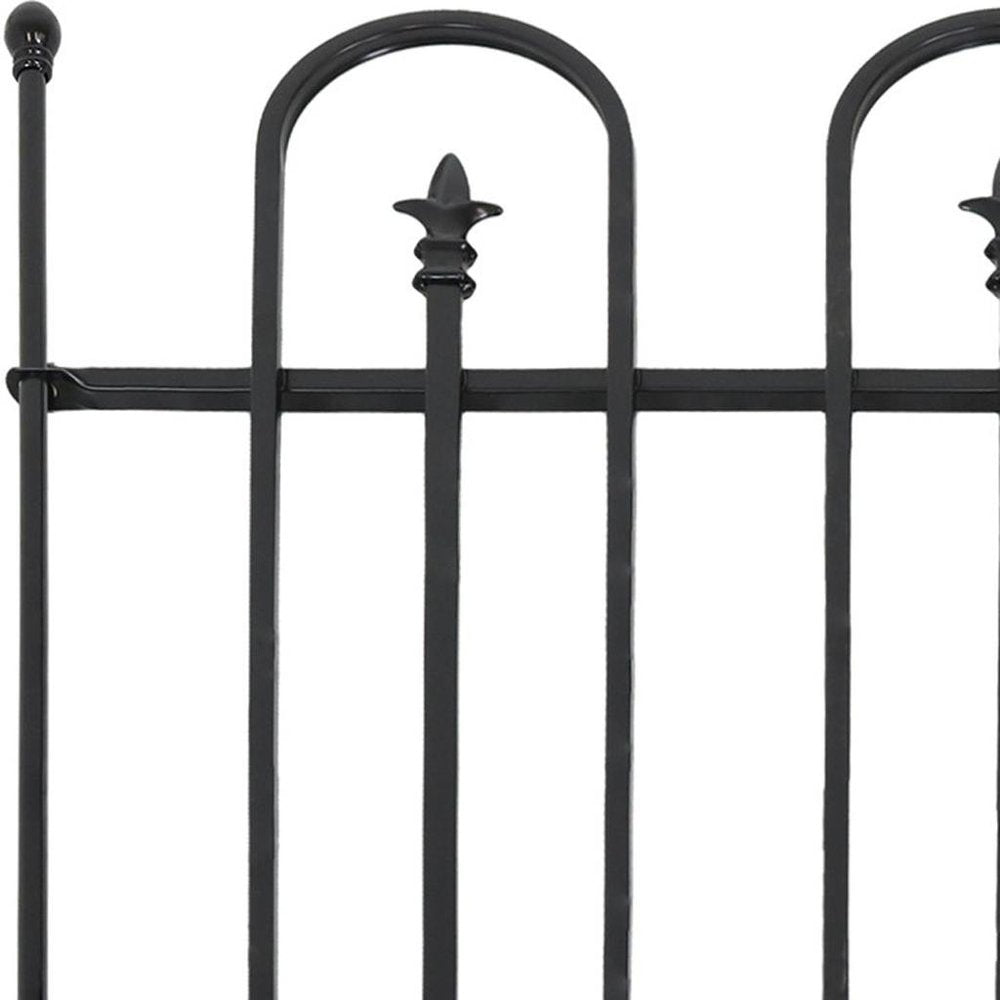 Black Steel Garden Stake HomeRoots