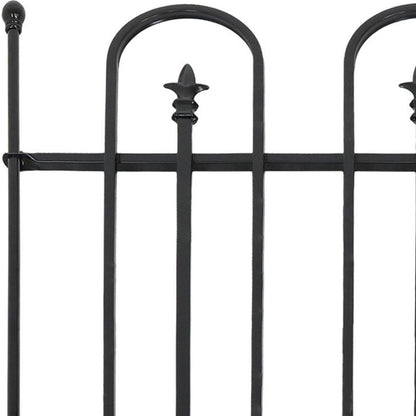 Black Steel Garden Stake HomeRoots