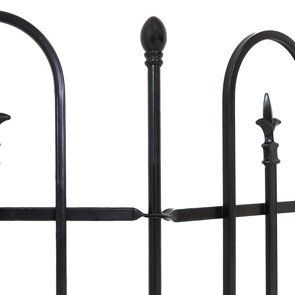 Black Steel Garden Stake HomeRoots