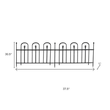 Black Steel Garden Stake HomeRoots