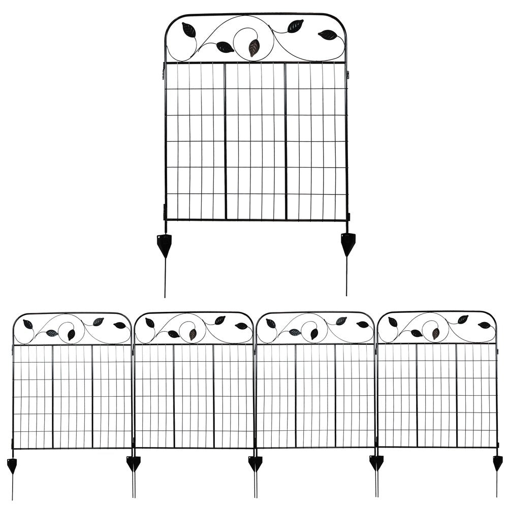 Black Steel Garden Stake HomeRoots