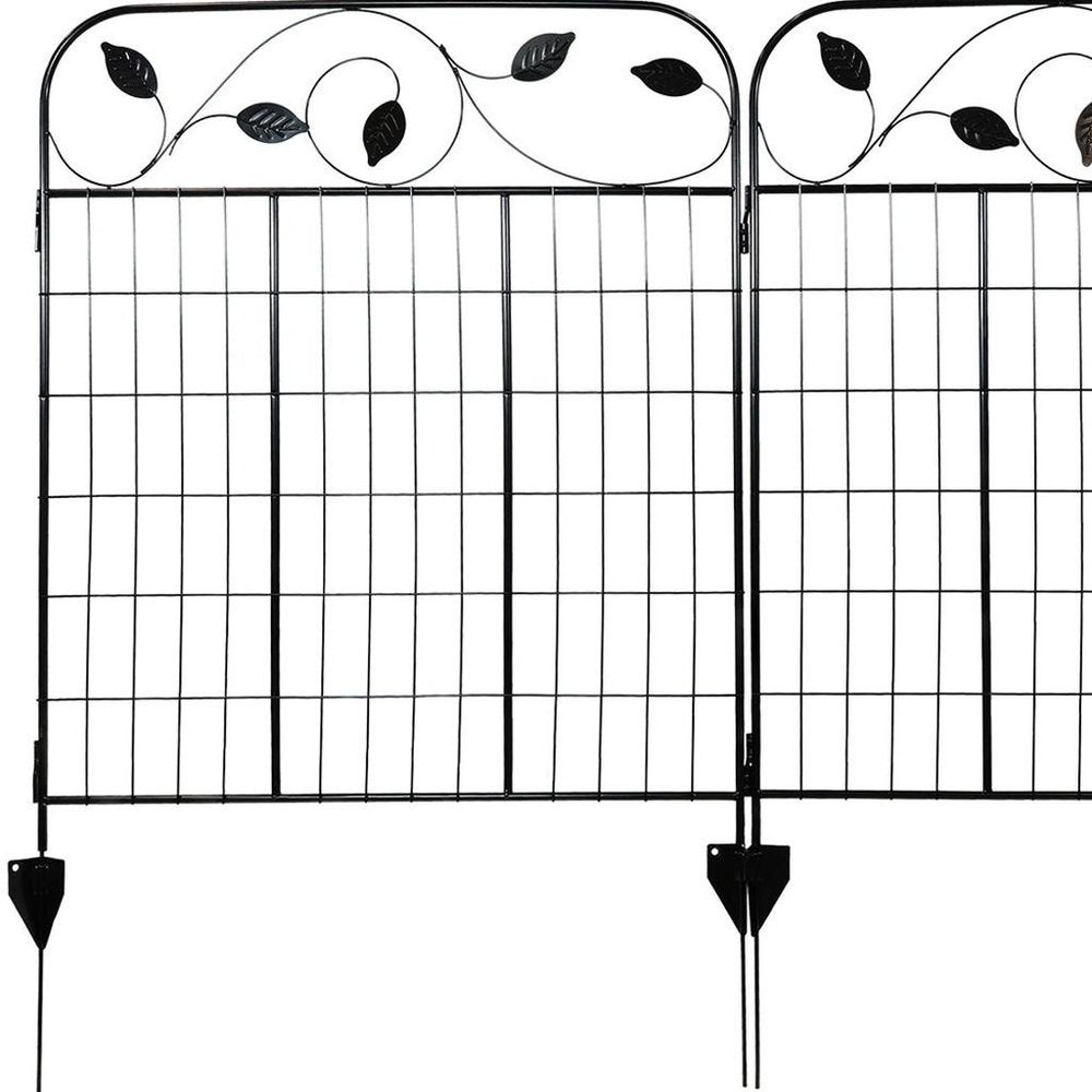 Black Steel Garden Stake HomeRoots