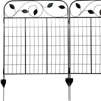 Black Steel Garden Stake HomeRoots