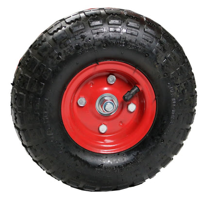 22" Red Steel Garden Stool HomeRoots